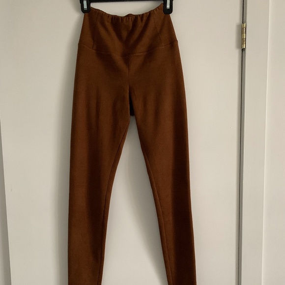 Wilfred Free Brown Suede Leggings - Picture 1 of 2